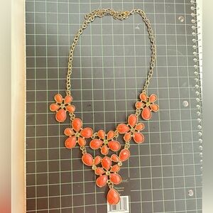 Beautiful costume jewelry coral necklace